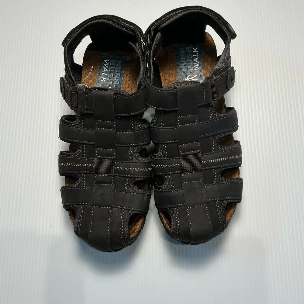 Nunn Bush Dark Brown Pandals Size 11